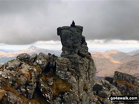 On top of The Cobbler (Ben Arthur) Photo by Fred Bell