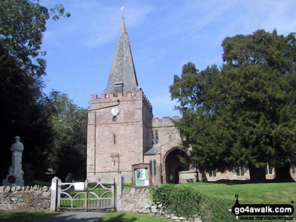 Walk hf142 Weobley from Dilwyn - Dilwyn Village Church