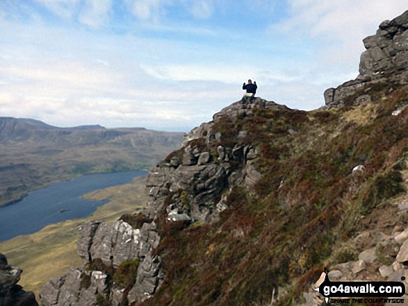 Julie Senior enjoying the view from Stac Pollaidh June 2013