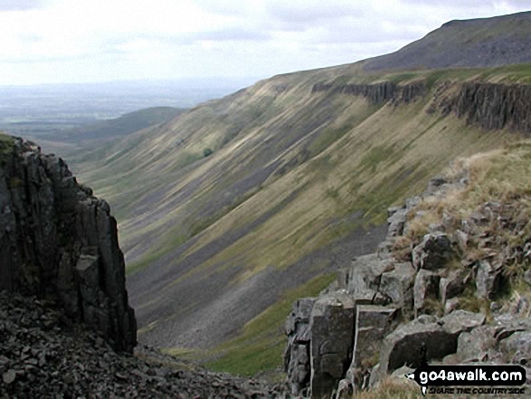 Walk du144 High Cup Nick and Meldon Hill from Cow Green Reservoir - High Cup