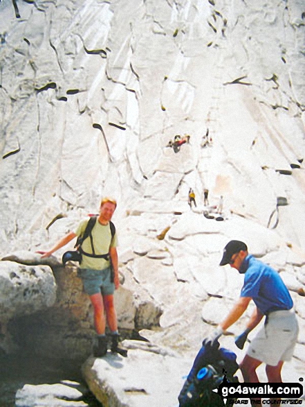 Me waiting patiently on Half Dome in Yosemite National Park California USA