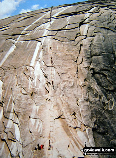 The final push up Half Dome 