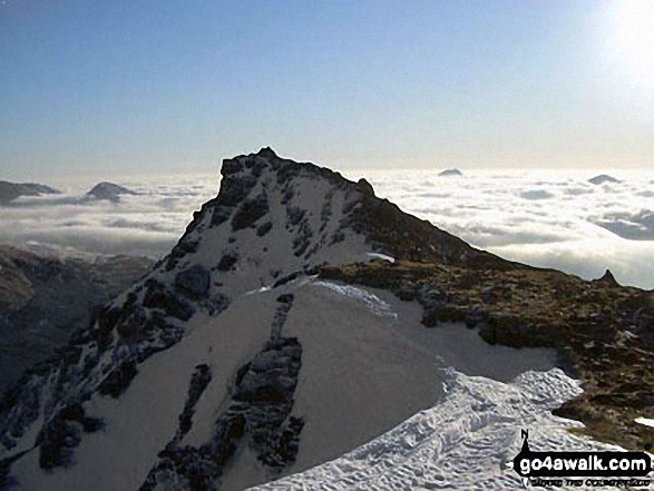 The final push to the summit of Ben Lui (Beinn Laoigh) last spring, made all the better by a temperature inversion 