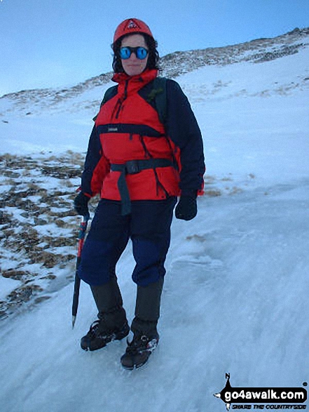 Me on Meall Odhar in Glenshee Perth and Kinross Scotland