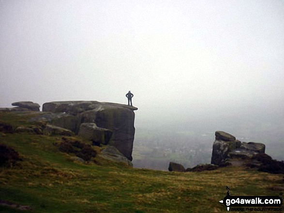 On Froggatt Edge last Saturday Not so much of a view - but I`d still rather be out soaking this up, than watching the telly indoors!