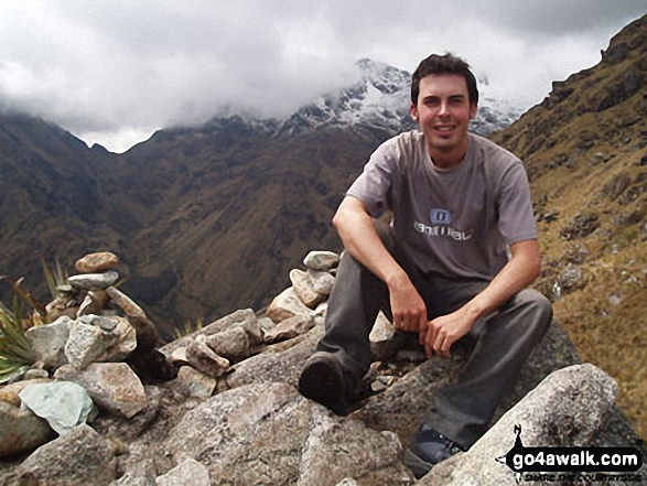 Me on Abra De Warmi Wanusca (Dead Woman's Pass) in The Andes  Peru