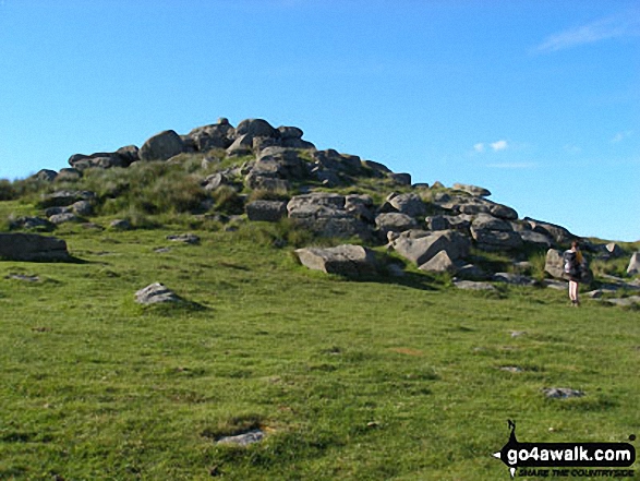 Walk de139 Yes Tor, High Willhays and Black Tor from Meldon Reservoir - Approacing Black Tor