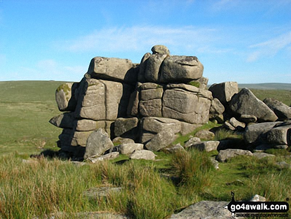 Walk de139 Yes Tor, High Willhays and Black Tor from Meldon Reservoir - Black Tor