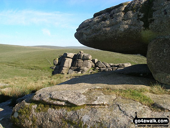 Walk de139 Yes Tor, High Willhays and Black Tor from Meldon Reservoir - Black Tor