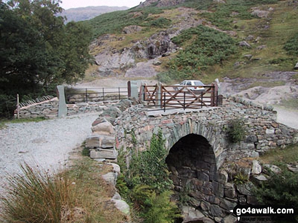 Walk c306 The Old Man of Coniston and Wetherlam from Coniston - Miners Bridge over Church Beck