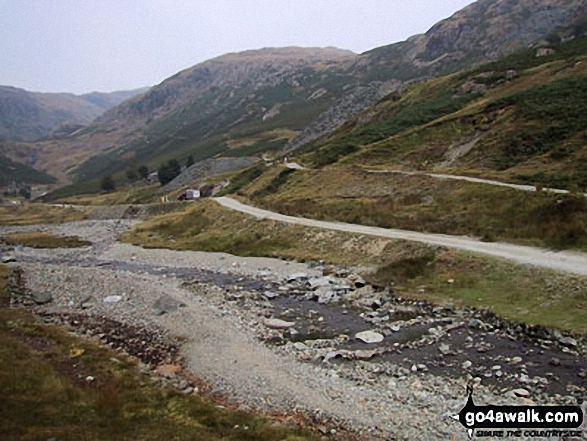 Walk c306 The Old Man of Coniston and Wetherlam from Coniston - Old mine workings in the Levers Water Beck valley