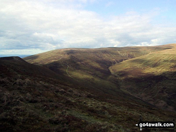 Walk po153 Pen Cerrig-calch and Waun Fach from Nuadd-fawr - Pen Trumau and Waun Fach from Mynydd Llysiau