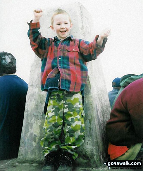 My Son Patrick Aged 5 on Cadair Idris in Snowdonia Gwynedd Wales