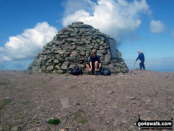 Walk so132 Dunkery Beacon from Webbers Post - My friend Paula on Dunkery Beacon