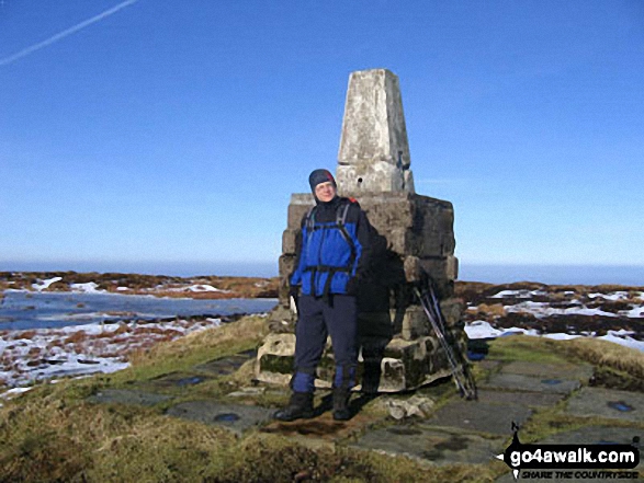 The summit of The Cheviot,  the highest point in  Photo: Julian Whitley