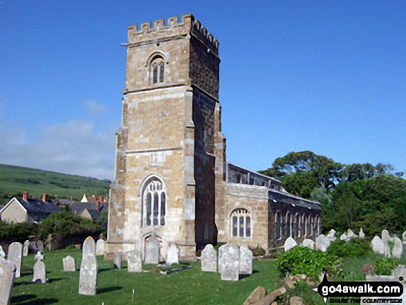 Walk do141 Abbotsbury Castle, West Bexington and Chesil Beach from Abbotsbury - Abbotsbury Chruch