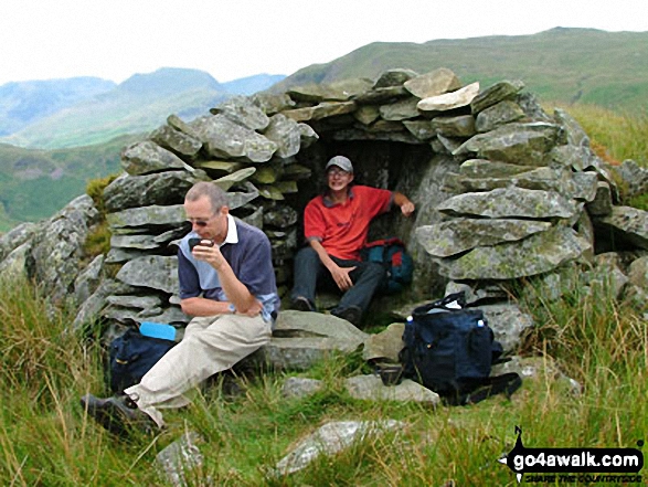 Walk c304 Beda Head and Place Fell from Howtown - Steve and Andrew on Beda Head (Beda Fell)