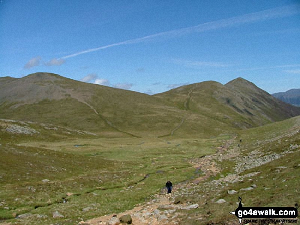 Walk Sand Hill walking UK Mountains in The North Western Fells The Lake District National Park Cumbria, England