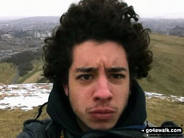 Me on top of Arthur's Seat in Edimburgh 