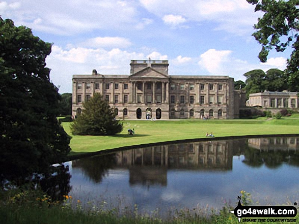 Walk ch310 West Parkgate, Sponds Hill and The Cage from Lyme Park Country Park - The Hall, Lyme Park