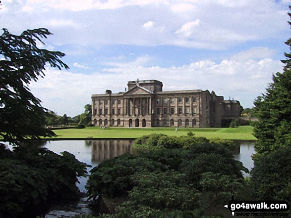 Walk ch310 West Parkgate, Sponds Hill and The Cage from Lyme Park Country Park - The Hall, Lyme Park