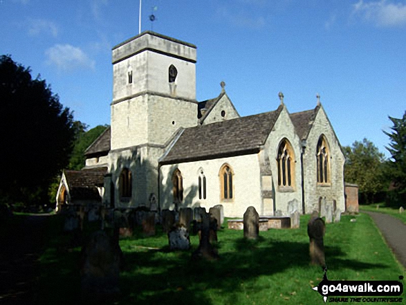 Walk su143 Denby's Wood from Brockham - Betchworth Church