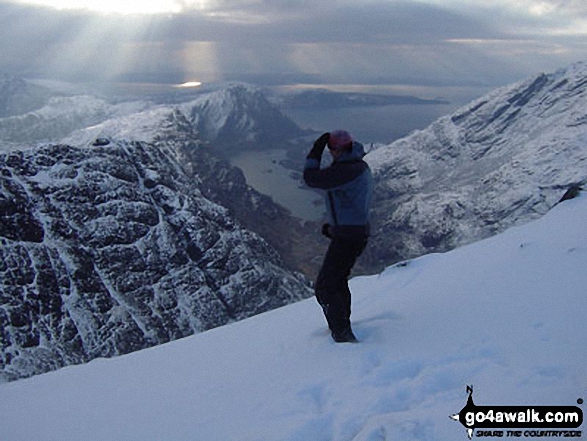 Me on Bidein Druim Nan Ramh in The Cuillin Hills Skye and Mull Scotland