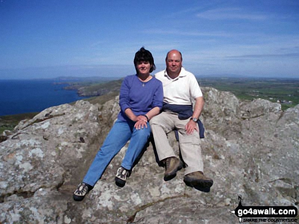 Myself and husband Stuart at Garn Fawr 