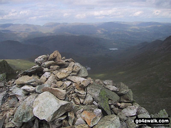 Walk Great Carrs walking UK Mountains in The Southern Fells The Lake District National Park Cumbria, England