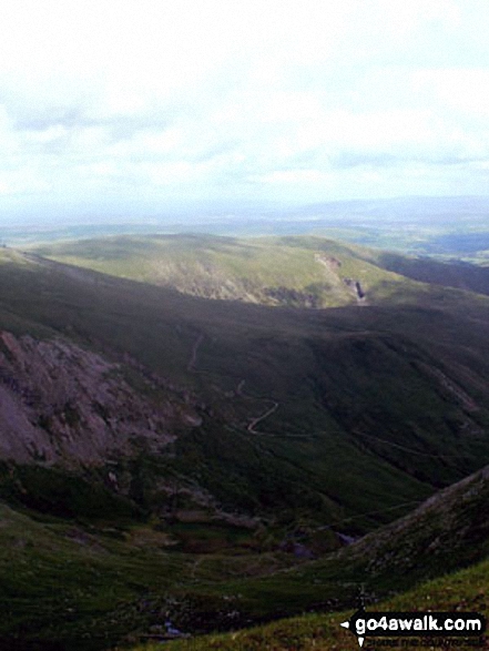 Walk c124 Helvellyn Ridge from Thirlmere - Kepple Cove and Glenridding Common from Lower Man (Helvellyn)