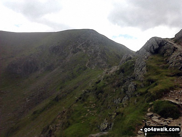 Walk c286 The Glenridding Skyline from Glenridding - Swirral Edge from the col between Helvellyn and Catstye Cam