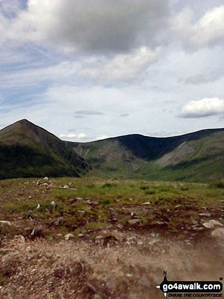 Catstye Cam, White Side and Raise (Helvellyn) from the summit of Birkhouse Moor