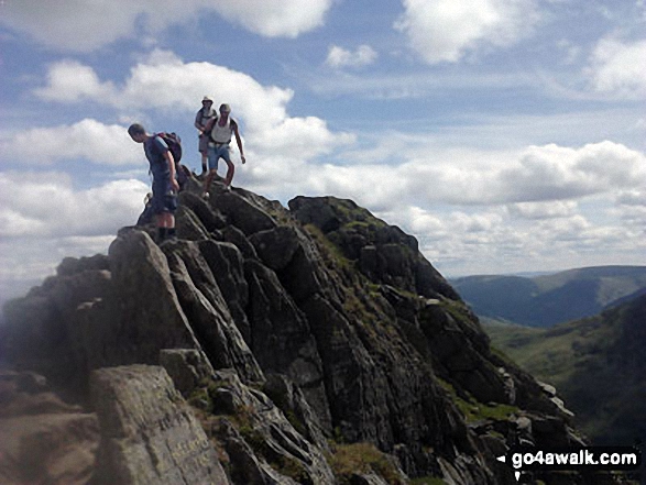 Walkers on Striding Edge