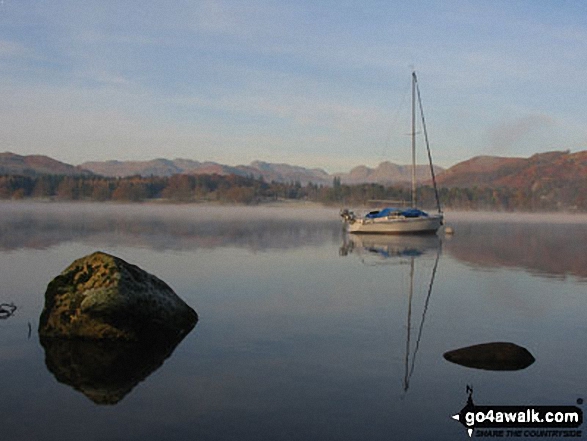 Walk c154 Lake Windermere from Far Sawrey - Lake Windermere from Bowness-on-Windermere