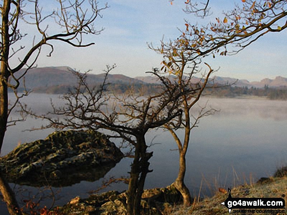 Walk c131 Latterbarrow and Claife Heights (High Blind How) from Far Sawrey - Lake Windermere from nr Bowness-on-Windermere