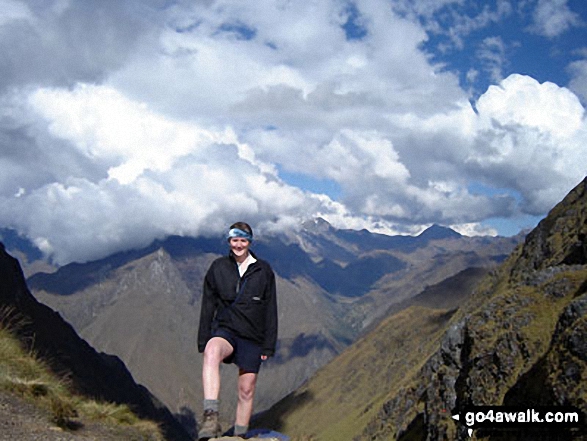 Me on Dead Womans Pass (Inca Trail) in The Inca Trail  Peru