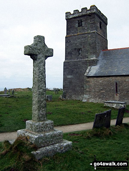 Walk co167 Trevalga Cliffs, Tintagel Head and Trebarwith Sands from Tintagel - Tintagel Church