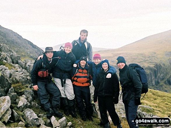 Me And My Mates From Otc on Y Gribin Leading To Glyder Fach in Snowdonia Gwynedd Wales