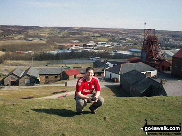 My lovely husband Dean at The Big Pit in Blaenavon 