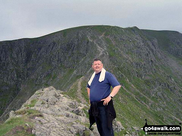 My husband just before tackling Sstriding Edge on Helvellyn