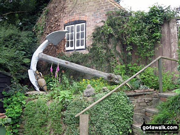 Huge Anchor on a garden in Thakeham 