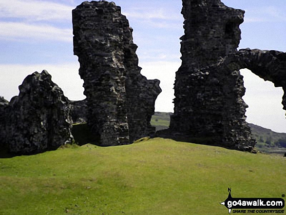 Castell Dinas Bran overlooking Llangollen This is a great area to walk in and the hills have always been empty when we've been there.