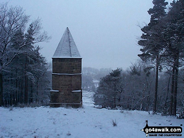 Walk ch310 West Parkgate, Sponds Hill and The Cage from Lyme Park Country Park - Lyme Park in Winter