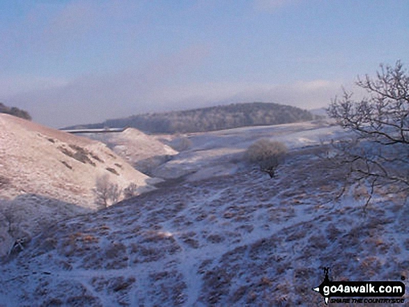 Walk ch310 West Parkgate, Sponds Hill and The Cage from Lyme Park Country Park - Lyme Park in Winter