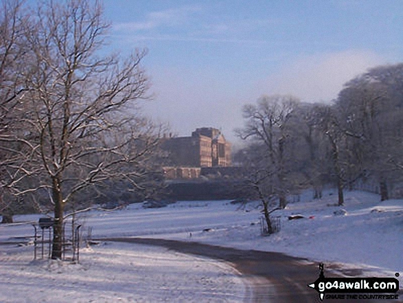 Walk ch310 West Parkgate, Sponds Hill and The Cage from Lyme Park Country Park - Lyme Park in Winter