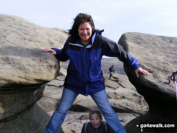 My wife and daughter on Kinder Scout 