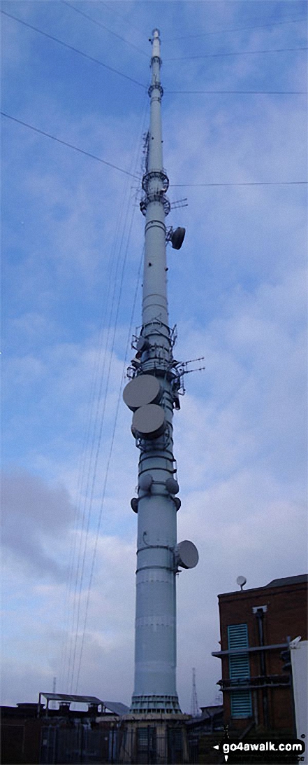 The huge mast on the summit of Winter Hill (Rivington Moor) 