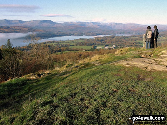 Walk c104 Orrest Head and Troutbeck from Windermere - Windermere from Orrest Head summit