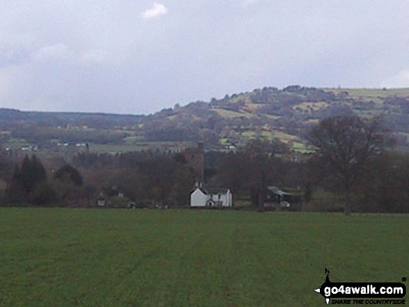 Walk mo122 The River Usk from Clytha - Mynydd y Garn-fawr and Llanover from The River Usk