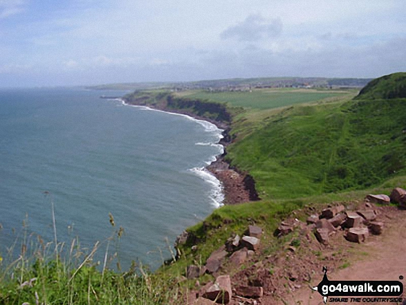 Walk c103 St Bees Head Lighthouse andd Sandwith from St Bees - Saltom Bay from North Head